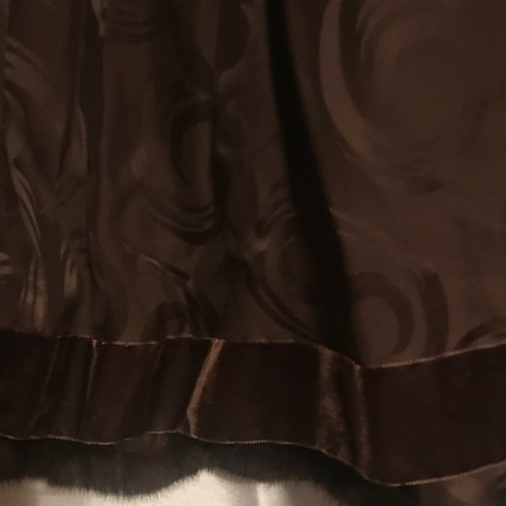 Mahogany Full length fur Coat - Picture 3 of 5